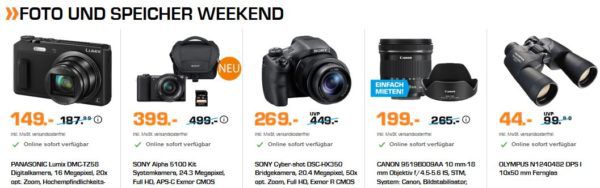 Saturn Weekend Deals: günstige Elektrogroßgeräte, Fernseher, Kaffeemaschinen und Foto & Speicher Nacht