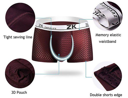 Atmungsaktive Mesh Boxershorts für 5,80€