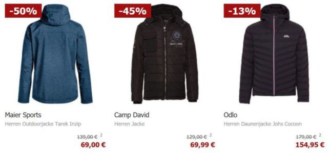 Nur Heute: Karstadt mit 20% auf Jacken   z.B.  Jack & Jones Herren Jacke ab 19,99€ (statt 50€)