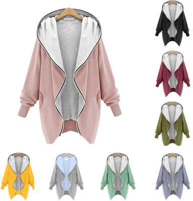 LBC by Lesara Jersey Damen Jacken 11 Farben bis 5XL für je 19,99€