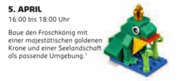 Gratis Lego Mini Bauaktion April – nur am 05.04 in teilnehmenden Lego Stores