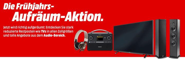 Media Markt Frühjahrs Aufräum Aktion: günstiges TVs & Hifi   z.B. Marshall Stanmore Lautsprecher für 199€