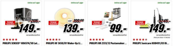 Media Markt Mega Marken Sparen: günstige Artikel von HP, Philips, Trekstor und WD