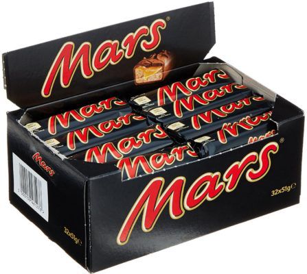 32er Box Mars Riegel je 51 g für 10,88€   Prime