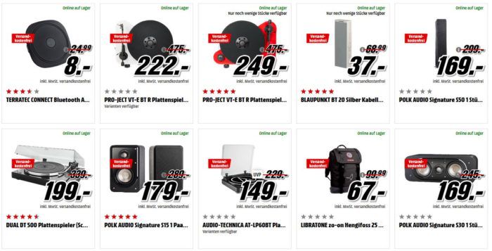 Media Markt Frühjahrs Aufräum Aktion: günstiges TVs & Hifi   z.B. Marshall Stanmore Lautsprecher für 199€