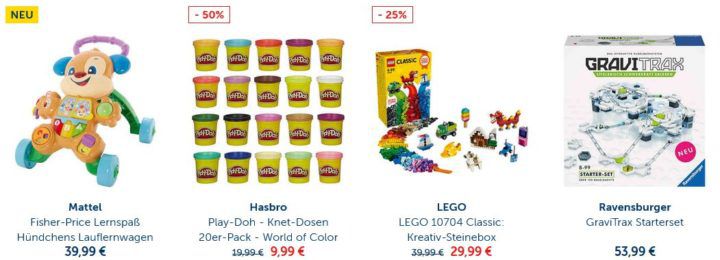 MyToys mit 10% Rabatt auf Spielzeug und Spiele ab 59€