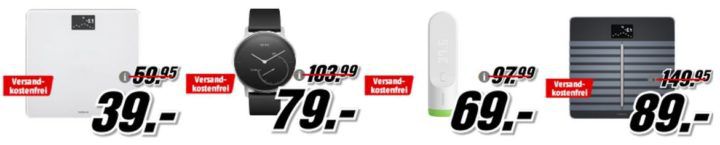 Media Markt NOKIA Tiefpreisspätschicht   günstige Health Artikel z.B. NOKIA Body Waage für 39€ (statt 45€)