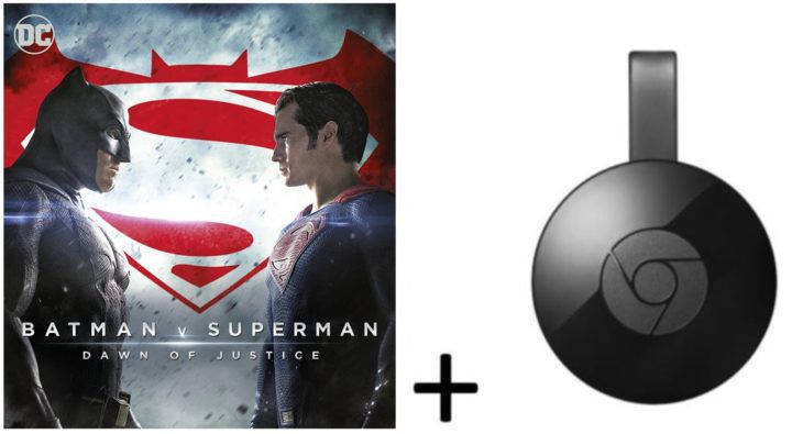 Google Chromecast 2 + HD Stream:  Batman v Superman: Dawn of Justice für 27,99€