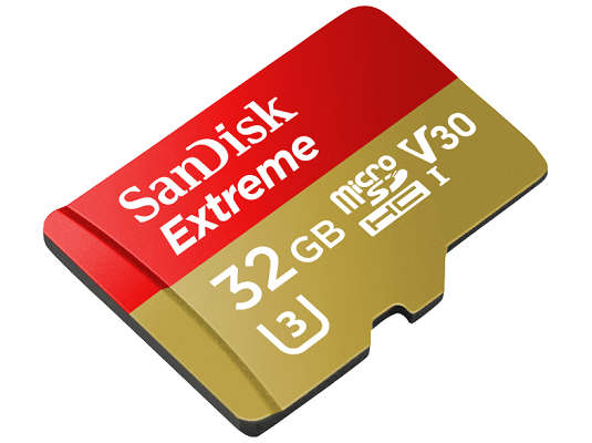 SanDisk Extreme Class 10 V30 microSD Speicherkarte 32GB für 8€ (statt 11€)