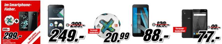Media Markt Smartphone Fieber + Adidas Fußball: z.B. ASUS ZenFone 4 Max für 179€