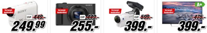 Media Markt Mega Marken Sparen: günstige Artikel von LG, Sony, Philips und Amorelie