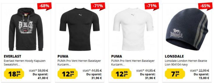 SportSpar Ultimate Sale Restposten   z.B. EVERLAST Hoodies ab 18,99€