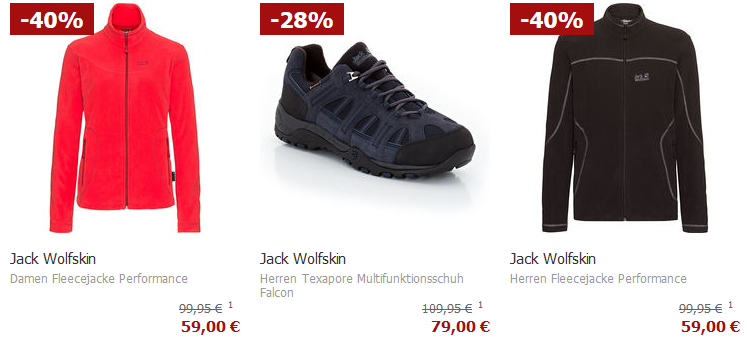 Karstadt Sonntags Kracher mit 20% Rabatt auf Outdoor Kleidung und ausgewählte Pflegeprodukte