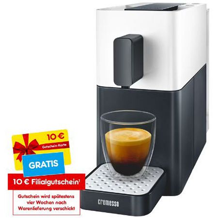 Cremesso Kapsel Kaffeeautomat + 10€ Filialgutschein für 29,94€ (statt 38€)