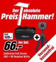 GOXTREME Full Dome 360 Action Cam + micro Stativ + VR Headset für 66€