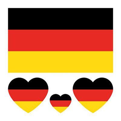 Nationalflaggen als Fake Tattoos für je 0,58€