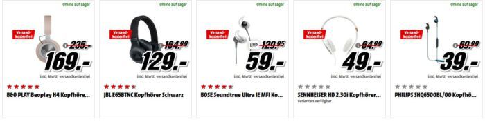 Media Markt Kopfhörer Preishammer: z.B SONY MDR ZX770BNL Noise Cancelling für 75€ (statt 135€)