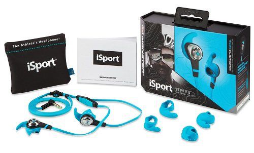 Monster iSport STRIVE InEar Sport Kopfhörer mit ControlTalk, blau für 19,99€ (statt 31€)