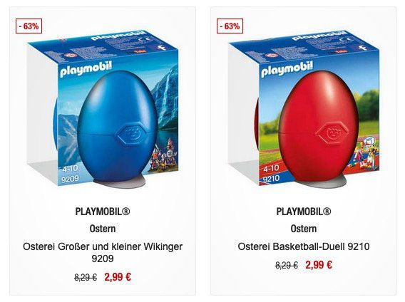 Playmobil Spielzeug Ostereier ab 2,99€  (statt 8€)