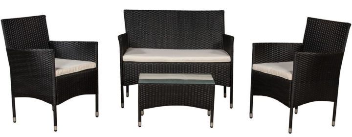 Polyrattan Sitzgruppe Fort Myers für 129,95€