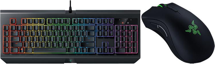 Top! Razer Blackwidow Chroma V2 + Razer Deathadder Elite im Set für 129€ (statt 210€)