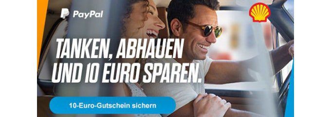 10€ Paypal Gutschein für Tankfüllung bei Shell