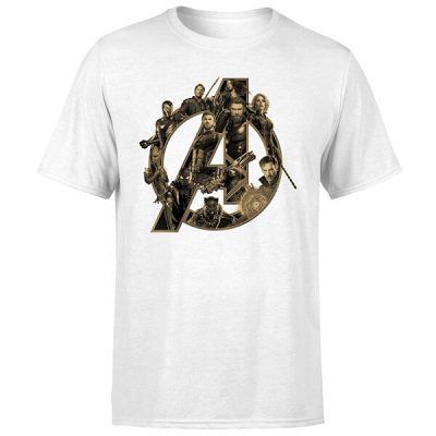 Marvel Avengers Infinity War Avengers Logo T Shirt für 10,99€ (statt 17€)