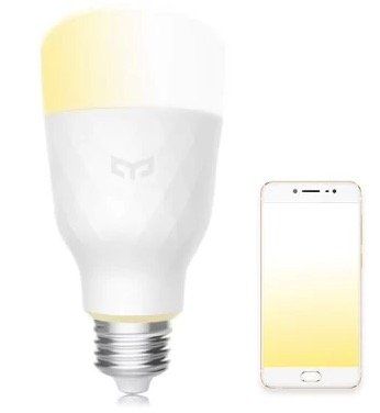 Yeelight Smart LED Lampe E27 weiß (dimmbar) für 16,41€