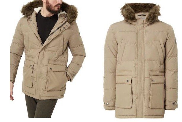 Calvin Klein Jeans Herren Parka mit Webpelzbesatz für 152,99€ (statt 229€)