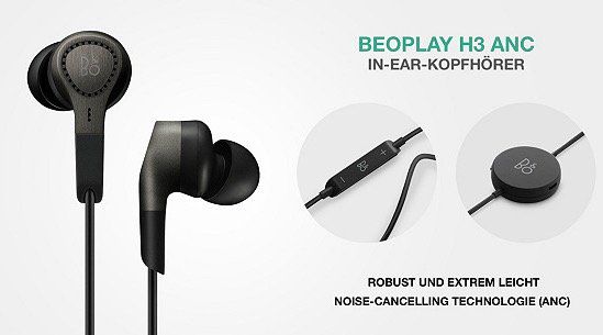 Bang & Olufsen Kopfhörer bei vente privee   z.B. In Ear H3 ANC für 99,90€ (statt 130€)