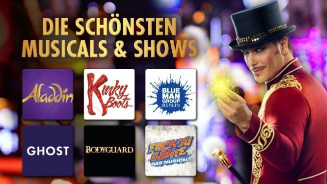 Stage Entertainment: 50€ Musical Gutschein für nur 5€ (anrechenbar auf 2 Tickets)