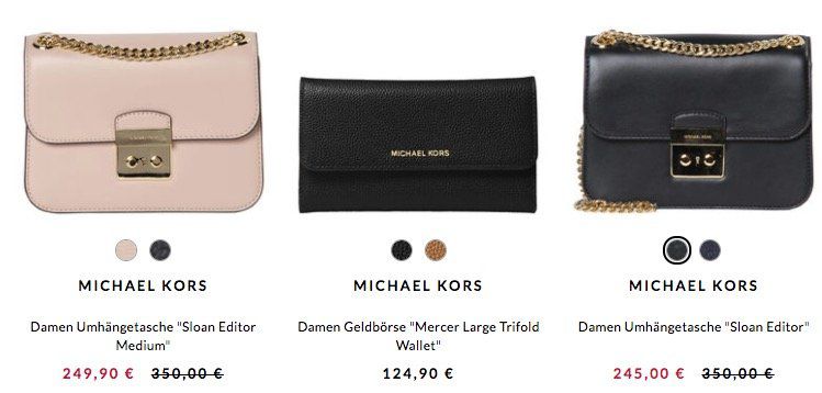 15% auf Michael Kors Handtaschen und Geldbörsen