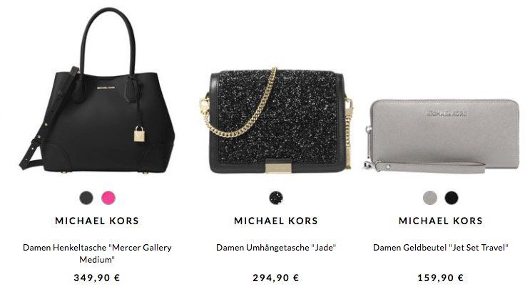 15% auf Michael Kors Handtaschen und Geldbörsen