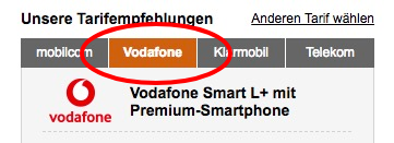 iPhone 8 in Rot für 19€ + Vodafone Smart L+ mit 5GB LTE für 46,99€ mtl.