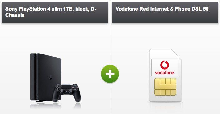 Vodafone Red Internet & Phone DSL 50 für 24€ mtl. + PS4 slim für 4,95€ + FRITZ!Box 7430 mietfrei für die ersten 24 Monate