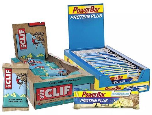 30er Pack PowerBar Riegel + 12er Pack Clif Bar für 26,69€ (statt 46€)