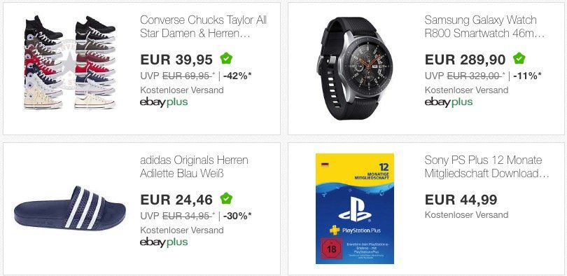 15% Rabatt für eBay Plus Mitglieder (Test Monat reicht) auf über 500 eBay WOW Angebote