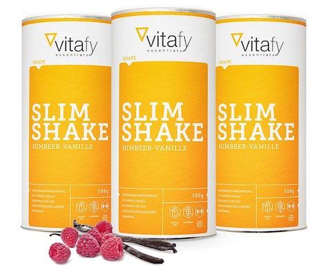 3er Pack Vitafy Slim Shake Pulver Himbeer Vanille (je 500g) für 18,89€ (statt 40€)