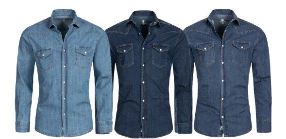 Rock Creek Herren Jeanshemd in Regular Fit für 27,90€ (statt 35€)