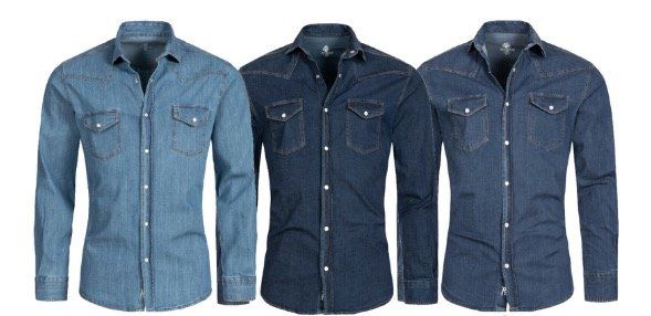 Rock Creek Herren Jeanshemd in Regular Fit für 27,90€ (statt 35€)