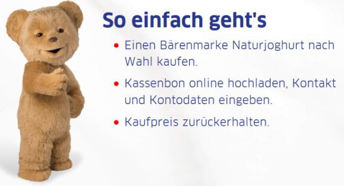 Bärenmarke Naturjoghurt gratis