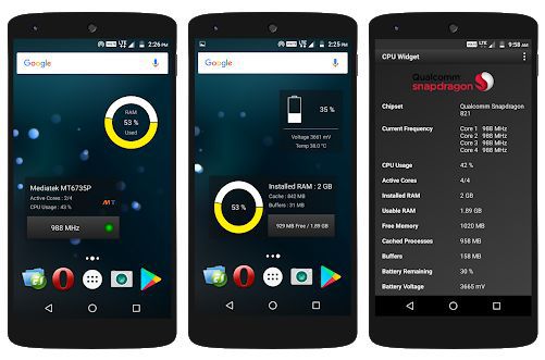 CPU Widgets (Android) gratis statt 0,59€