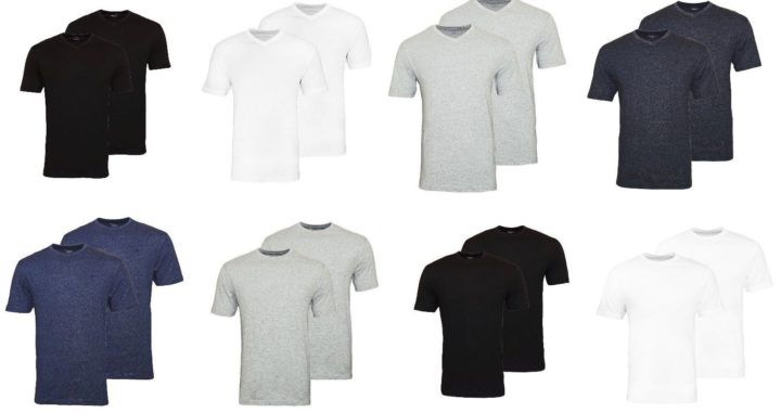 Daniel Hechter 2er Pack T Shirts Rundhals o. V Ausschnitt für je 22,22€