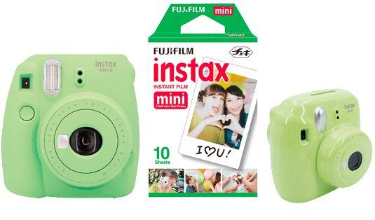 FUJIFILM Instax Mini 9 Sparset Sofortbildkamera in blau für 59€ (statt 82€)