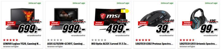 GIGABYTE GeForce GTX 1050 Ti 4GB für 175€ uvm. im Media Markt Dienstag Sale