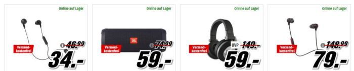 Media Markt Mega Marken Sparen: günstige Artikel von Lenovo, Huawei, JBL und Profi Cook