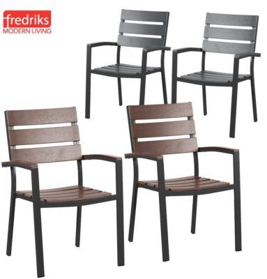 Fredriks Kudo I   2er Set Aluminium  Polywood Gartenstühle für 99,99€