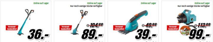 Media Markt Mega Marken Sparen: günstige Artikel von Worx, Gardena, Wolf u. Black & Decker