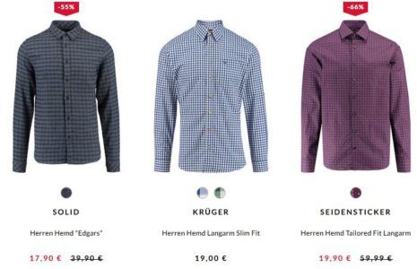 Top! Brax, Eterna, Seidensticker und andere Marken Herren Hemden ab 17,90€