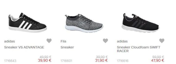 Deichman mit 20% Rabatt auf ausgewälte Schuhe, Sneaker & Co.